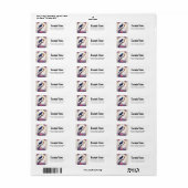 Étiquette Collection de mariage Enchanted Raven (Feuille entière)