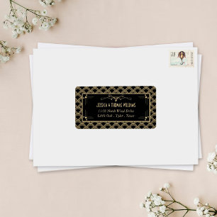 Étiquette Collection de Mariages Art Déco Gatsby vintage des