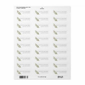 Étiquette Collection de Mariages de Branches d'Olivier (Feuille entière)