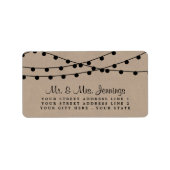 Étiquette Collection de Mariages Rustic Kraft (Devant)