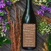 Étiquette Collection de Mariages Rustic Kraft