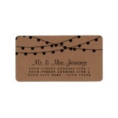 Étiquette Collection de Mariages Rustic Kraft (Devant)