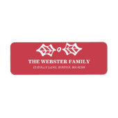 Étiquette Collection de Noël (Devant)