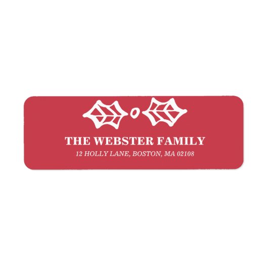 Étiquette Collection de Noël (Devant)