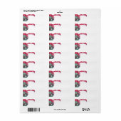Étiquette Collection de pins de vacances (Feuille entière)