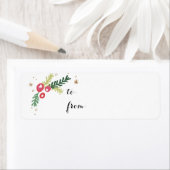 Étiquette Collection Festive Foliage (En situation)