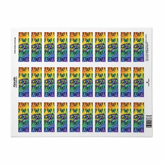 Étiquette Collection Fierté en Vol (Feuille entière)