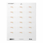 Étiquette Collection "FLEURS" (Feuille entière)