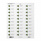 Étiquette Collection Joyeuse Baie (Feuille entière)
