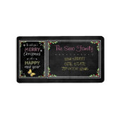 Étiquette Collection Noël Chalkboard (Devant)