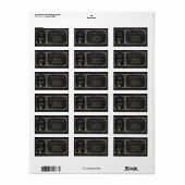 Étiquette Collection Noël Chalkboard (Feuille entière)