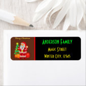 Étiquette Collection Noël Moderne Neon (En situation)