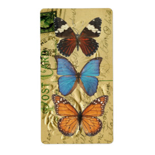 Étiquette Collection papillon