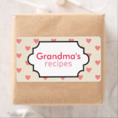 Étiquette Collection Recette Coeurs (En situation)