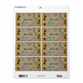 Étiquette coller (Feuille entière)