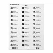 Étiquette COLLIE FRONTALIÈRE | Image de l'adresse de retour (Feuille entière)