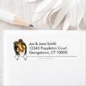 Étiquette Collie Shelty Propre et Simple (En situation)