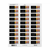 Étiquette COLOMBINA / Masque vénitien (Feuille entière)