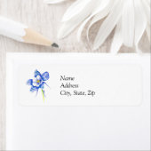 Étiquette Colonne bleue (En situation)