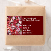 Étiquette Colonnes d'automne Feuille (En situation)