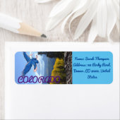 Étiquette Colorado Blue Sky Mountain National Park Eagle (En situation)