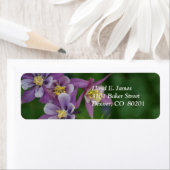 Étiquette Colorado Colorado Purple Columbine Adresse de reto (En situation)