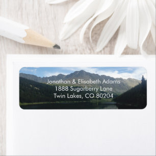 Étiquette Colorado Majestic Mountains Retour Adresse Label