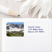 Étiquette Colorado Rocky Mountain Adresse de retour Label (En situation)