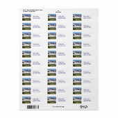 Étiquette Colorado Rocky Mountain Adresse de retour Label (Feuille entière)