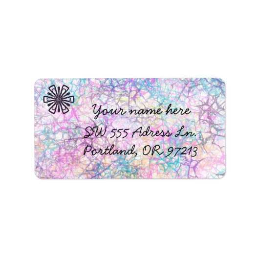 Étiquette Coloré (Devant)