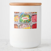 Étiquette coloré Candy Jar (Devant)