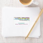 Étiquette Colorful Holiday Cheers Typographie Retour Adresse (En situation)
