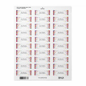 Étiquette Colorful Party Confetti Retourner l'adresse Étique (Feuille entière)