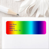 Étiquette Colors de Rainbow (En situation)