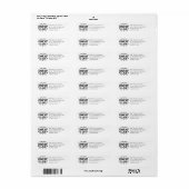 Étiquette Comfort and Joy Modern Handletted Return Adresse (Feuille entière)