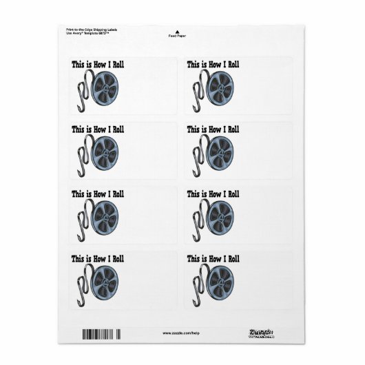 Étiquette Comment lancer une bande vidéo (Feuille entière)