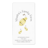 Étiquette Commerce de miel fait maison (Devant)