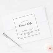 ÉTIQUETTE COMMERCIALE MODIFIABLE / CAFE (Enveloppe)