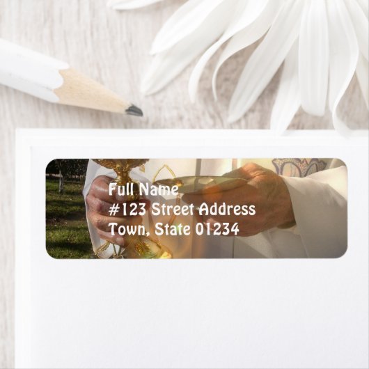 Étiquette Communion Mailing Labels (En situation)