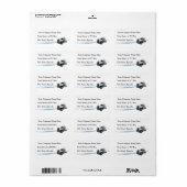 Étiquette Compagnie de camionnage (Feuille entière)