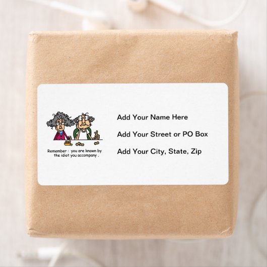 Étiquette Compagnie Idiot (En situation)