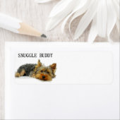 Étiquette compagnon de câlin yorkshire-terrier (En situation)