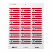 Étiquette Compas (Feuille entière)