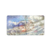 Étiquette Compas des nuages (Devant)