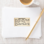 Étiquette Composants baking bakery check-list packaging (En situation)
