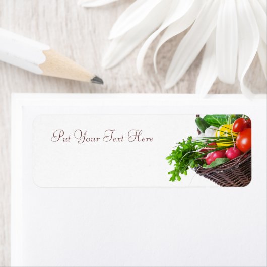 Étiquette Composition Avec Légumes Crus (En situation)