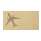 Étiquette Concept de vacances. Plage De Sable Avec Plan Ombr (Devant)