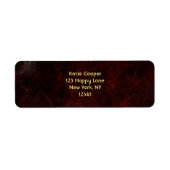 Étiquette Conception abstraite de la fumée et du feu (Devant)