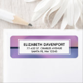 Étiquette Conception abstraite moderne de l'étirement rose e (En situation)