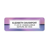 Étiquette Conception abstraite moderne de l'étirement rose e (Devant)